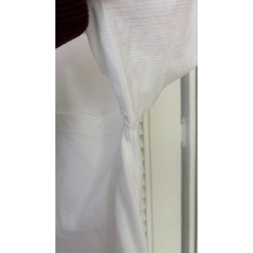 Lunya Women's Cool Cotton Every Body Pocket Tee T-Shirt White Sz S - Picture 6 of 8